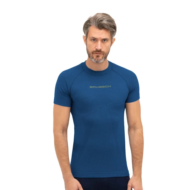 Herren Brubeck 3D Run PRO Kurzarm T-Shirt - schwarz - Dark Blue