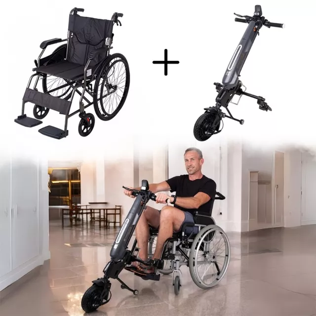 Mechanischer Faltrollstuhl inSPORTline Jakesully lightweight mit Oppatia-Antrieb