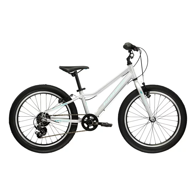 Leichtes Kinderfahrrad Kross Lea Mini 1.0 20" – Modell 2026 • 110–135 cm • 10,1 kg - stříbrná/tyrkysová/lesk - stříbrná/tyrkysová/lesk