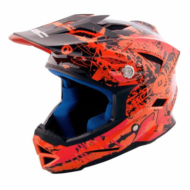 Der Kinder-Downhill-Schutzhelm W-TEC AP-42 - gelb-rot - orange-red