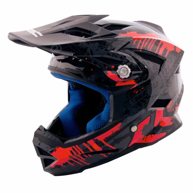 Der Kinder-Downhill-Schutzhelm W-TEC AP-42 - gelb-rot