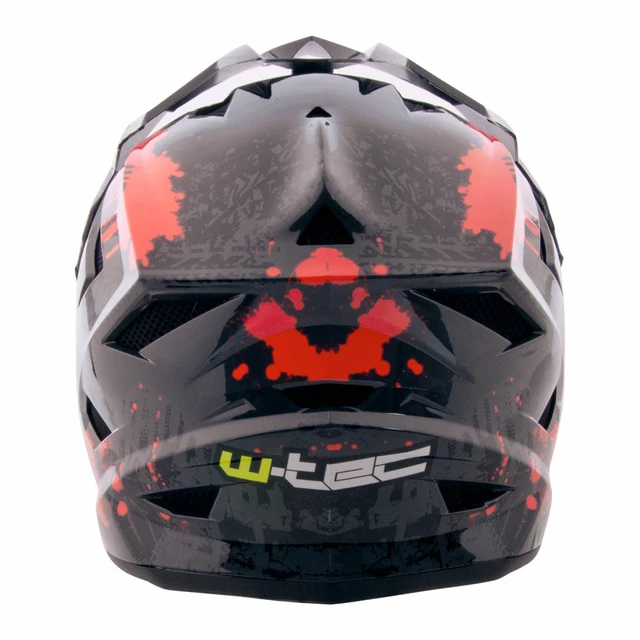 Der Kinder-Downhill-Schutzhelm W-TEC AP-42 - gelb-rot