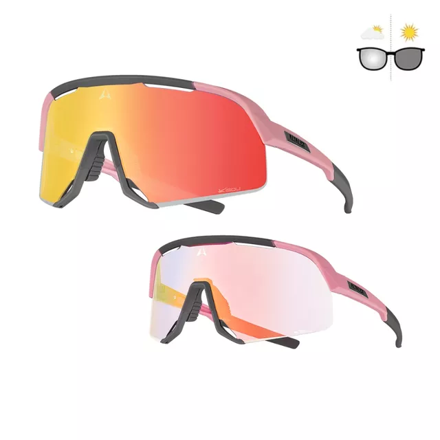 Phototrope Sonnenbrille Altalist Kisou PXC - modrá s modrými skly - růžová s červenými skly