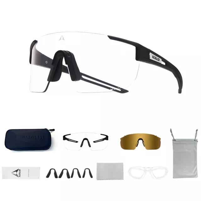 Phototrope Sonnenbrille Altalist Kaku SP4 - černá s červenými skly