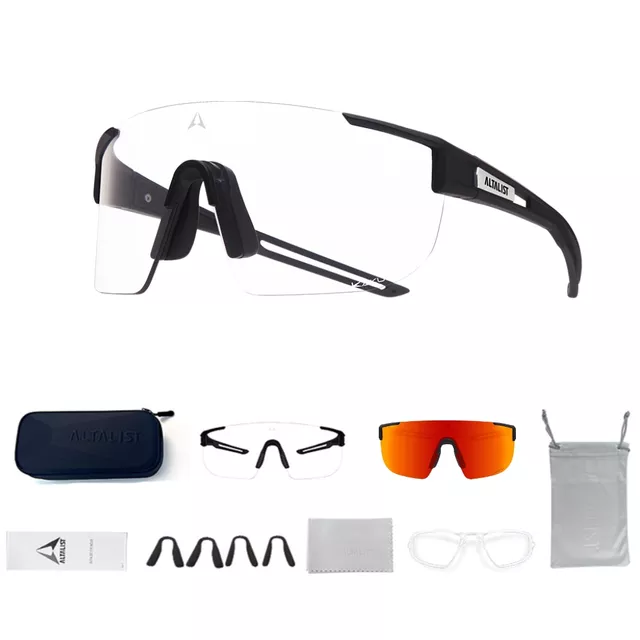 Phototrope Sonnenbrille Altalist Kaku SP4 - černá s červenými skly