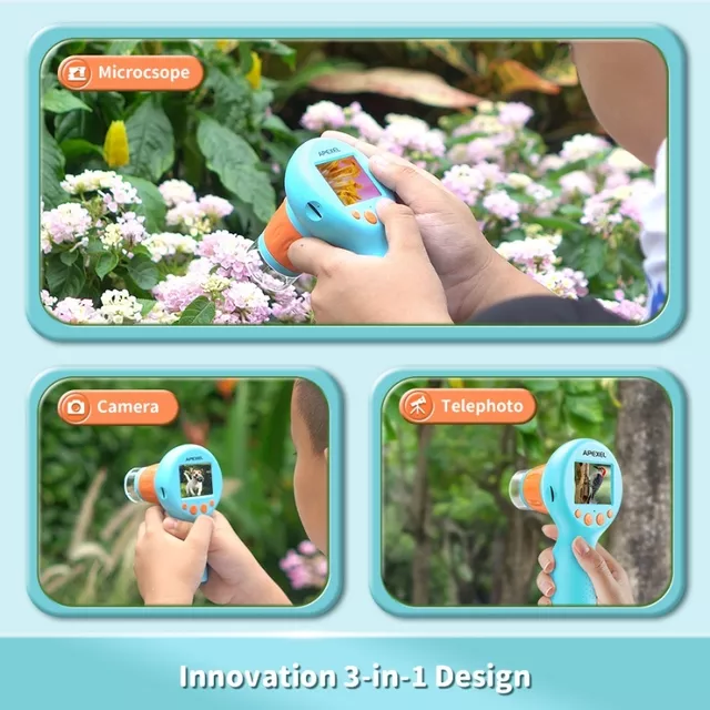 Apexel Digitales Mikroskop für Kinder