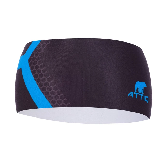 Attiq Lycra Thermo Sport-Stirnband - Mountain Blue - Vertical Blue