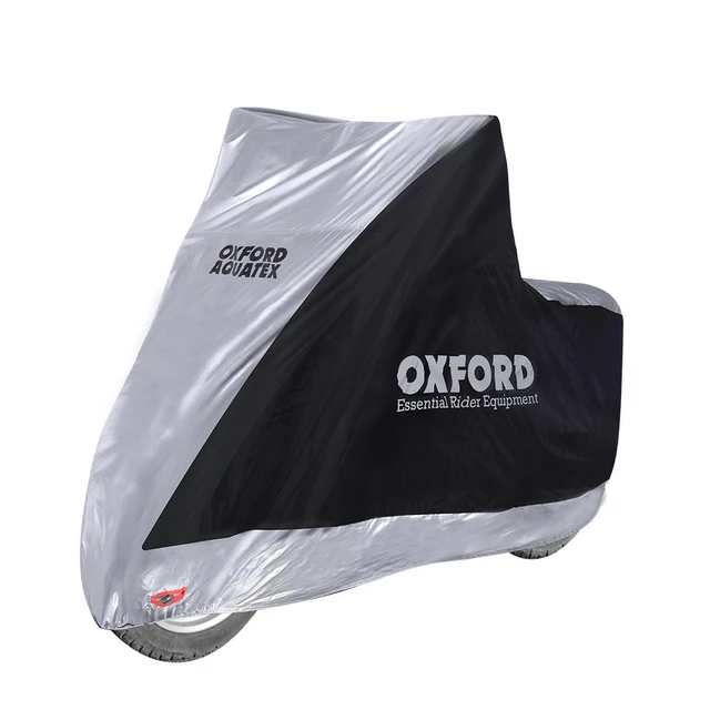 Oxford Aquatex Highscreen Scooter Hoch Plexiglas Motorradabdeckung Schwarz/Silber