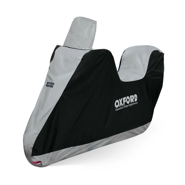 Oxford Aquatex Highscreen Scooter Hoch Plexiglas Motorradabdeckung Schwarz/Silber
