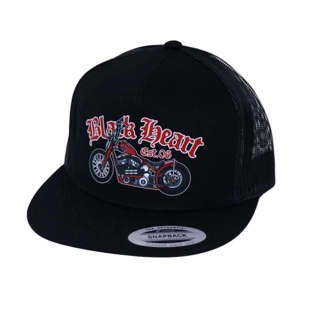 Mütze BLACK HEART Red Chopper Trucker