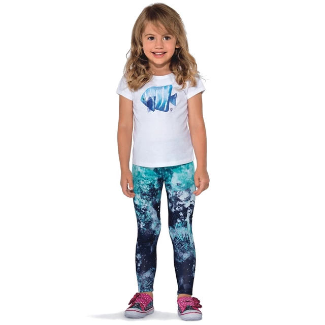 BAS BLEU Pati Kinder Leggings - blau-türkis