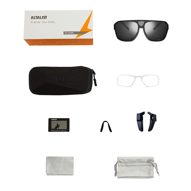 Altalist Kaku LS2 polarisierte Sonnenbrille - černá s kouřovými skly