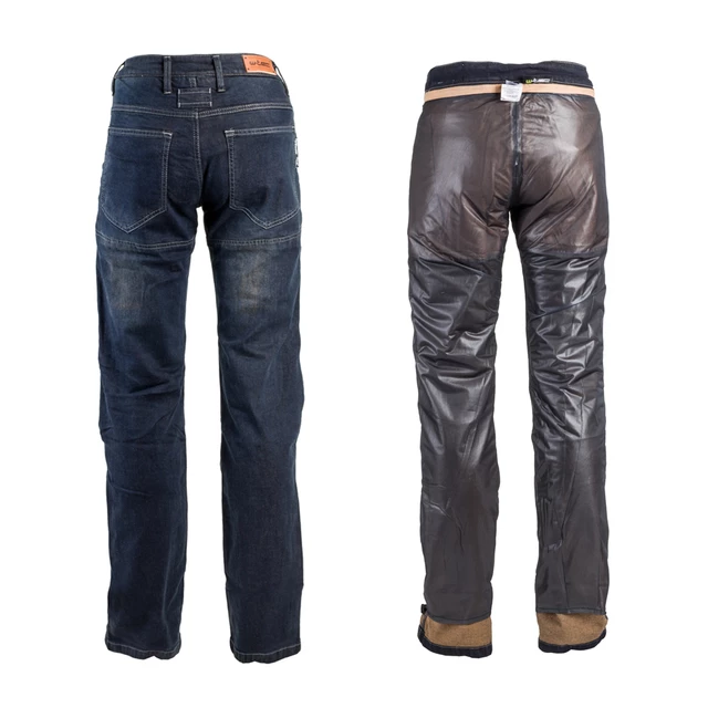 W-TEC Pawted Motorradjeans mit wasserdichter Membran - dunkelblau
