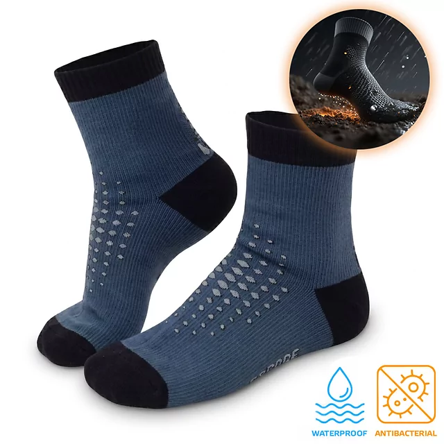 Wasserdichte Bambus-Socken inSPORTline Pantris AG+ antibakteriell - blau - blau