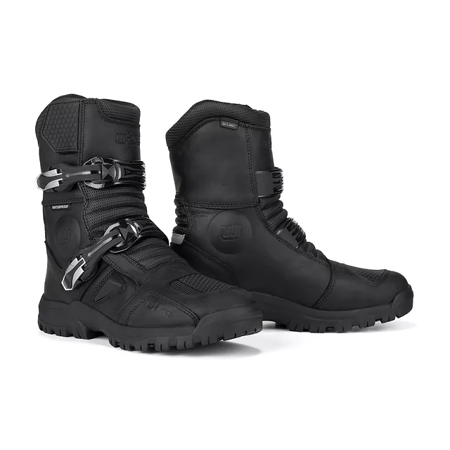 W-TEC Lougamax CE Motorradstiefel - braun - schwarz