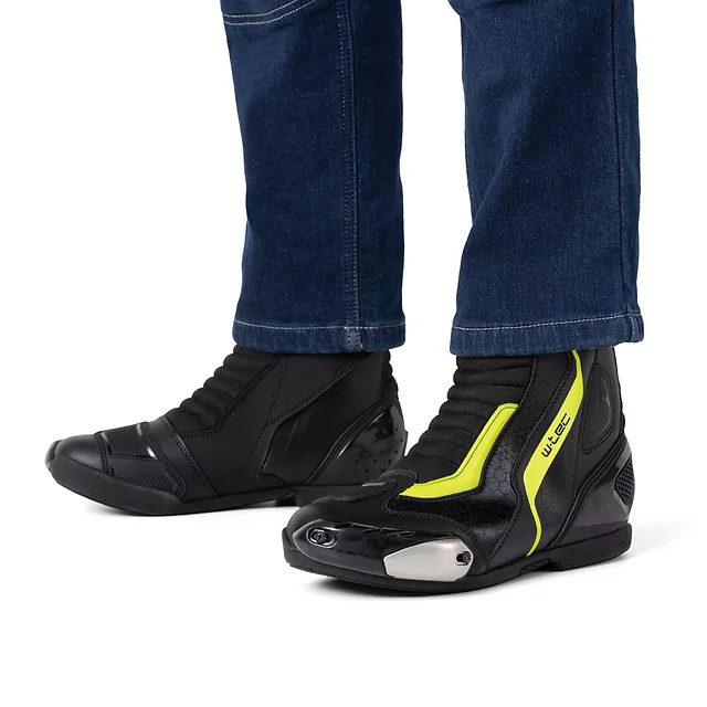 W-TEC GlamCE Motorradstiefel - schwarz-rot