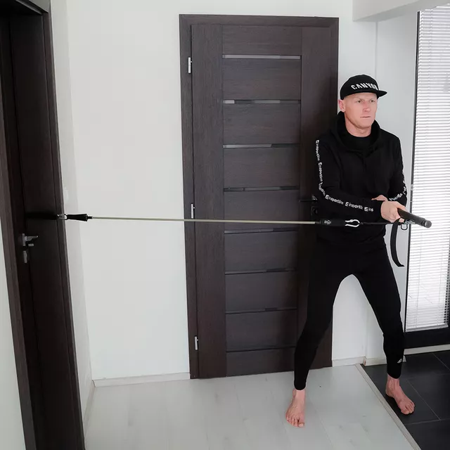 Fitness-Bar mit Expander und Türanker inSPORTline Ancairo