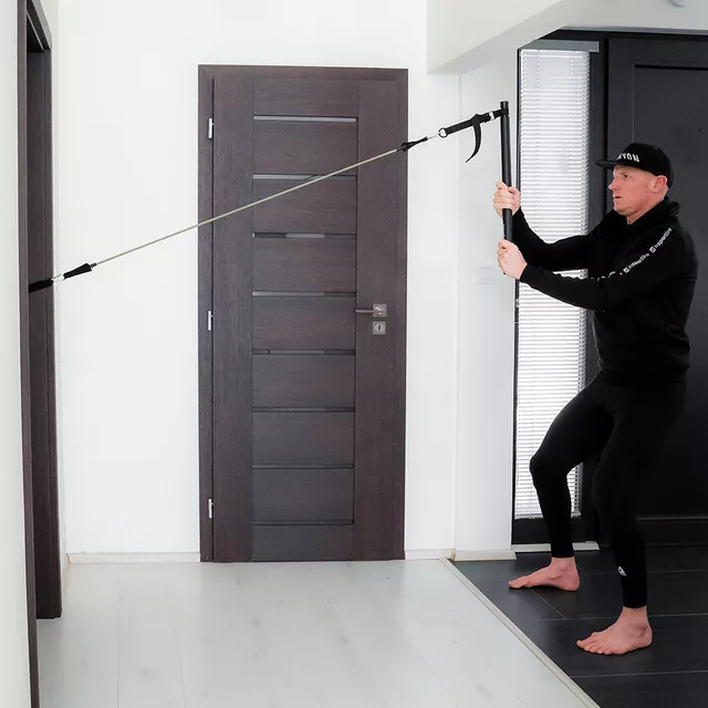 Fitness-Bar mit Expander und Türanker inSPORTline Ancairo