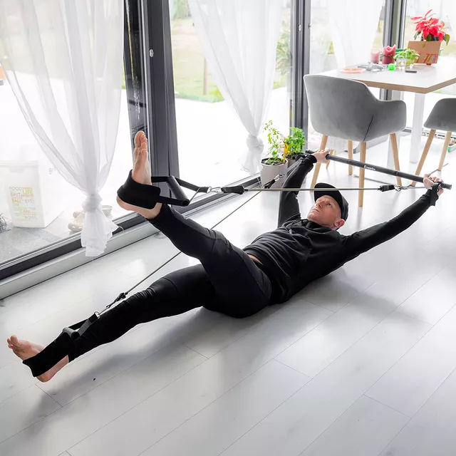 Fitness-Bar mit Expander und Türanker inSPORTline Ancairo