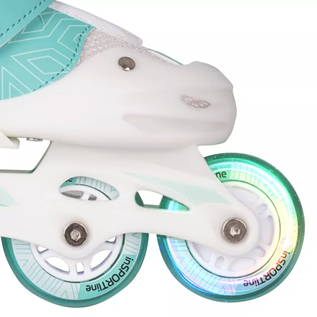 Kinderrollschuhe inSPORTline Tealero mit LED-Vorderrädern