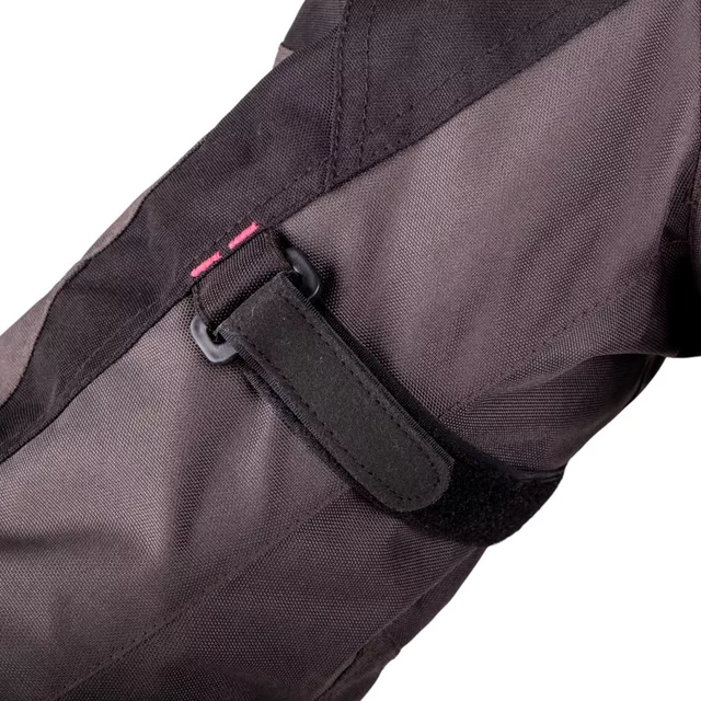 W-TEC Barbata Damen-Motorradjacke - Schwarz-Grau-Rosa