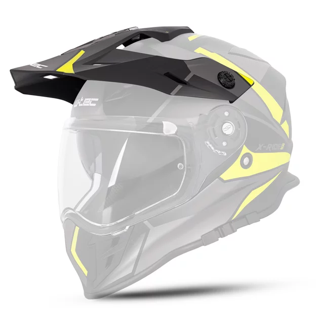 Ersatzschirm für W-TEC Valso Helm - schwarz-fluo - schwarz-fluo