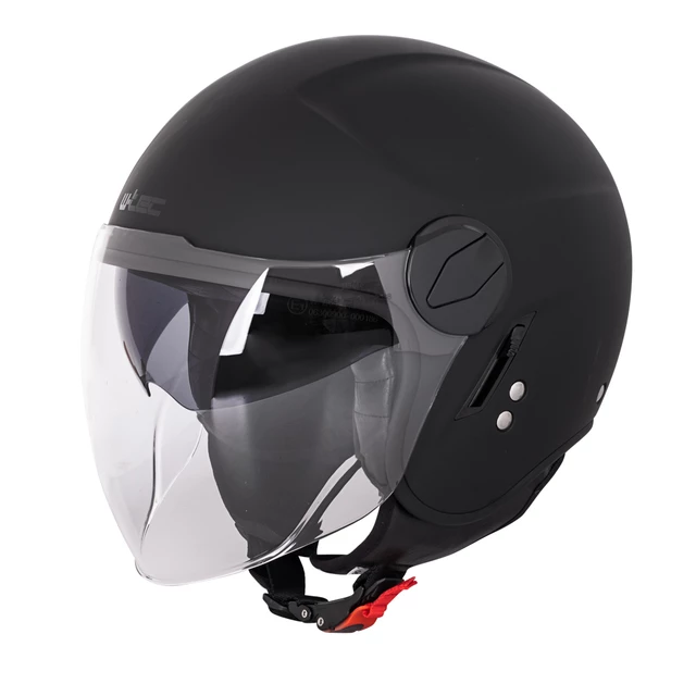 W-TEC Vernante Motorroller Helm - Black Matt-Corsa Red - Black Matt