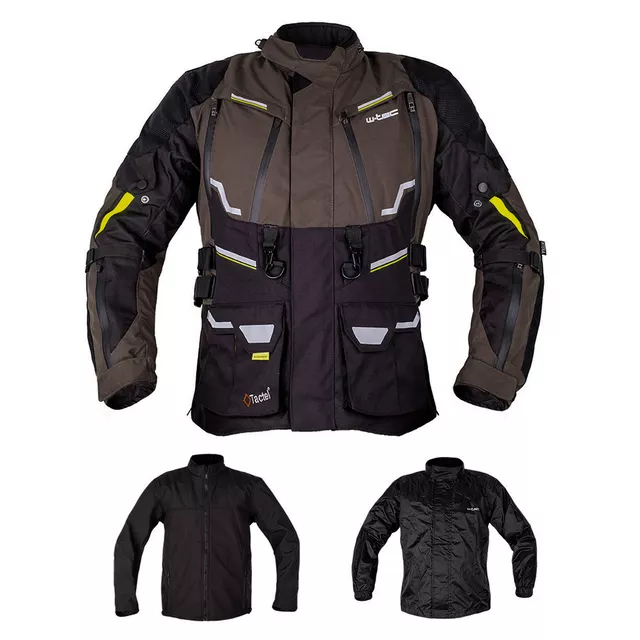W-TEC Daimick Motorradjacke - schwarz-grau