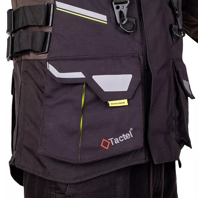 W-TEC Daimick Motorradjacke - schwarz-grau