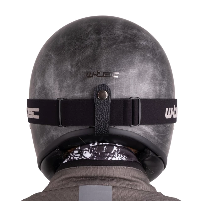 Motocross Helm W-TEC Retron - Rostiges Grau