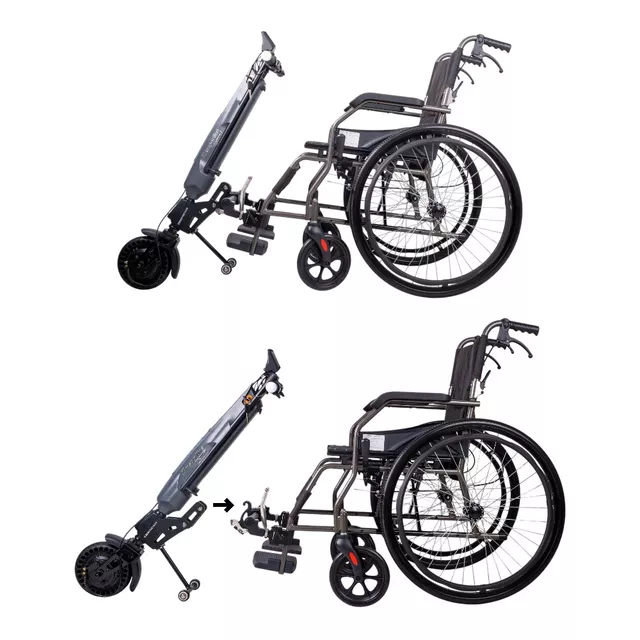 Mechanischer Faltrollstuhl inSPORTline Jakesully lightweight mit Oppatia-Antrieb