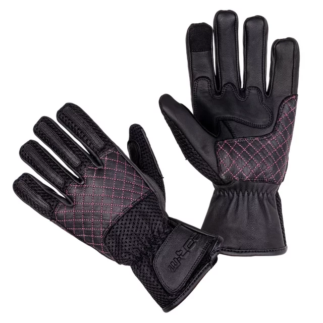 W-TEC Ladonna Motorradhandschuhe für Damen - schwarz-rosa - schwarz-rosa