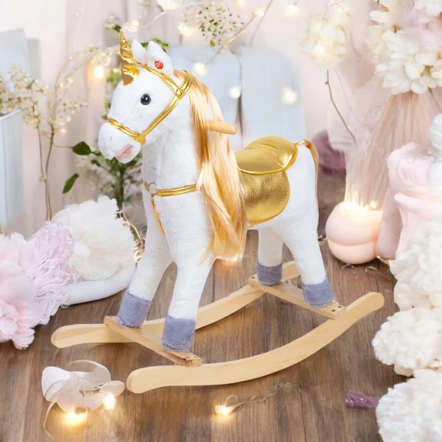 inSPORTline Taskenito Schaukelpferd mit Soundeffekten