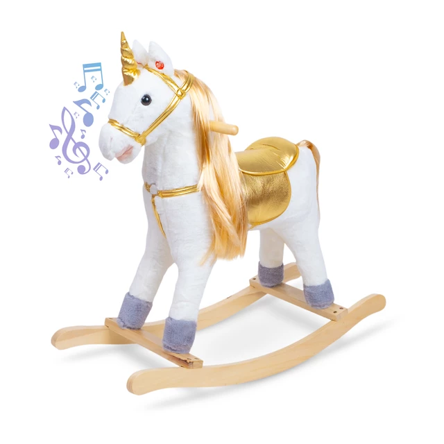 inSPORTline Taskenito Schaukelpferd mit Soundeffekten