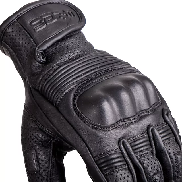 W-TEC Clascado Motorradhandschuhe aus Leder - schwarz