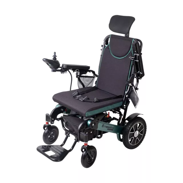 inSPORTline Hawkie Evo II Elektrorollstuhl mit verstellbarer Rückenlehne 700W - silber