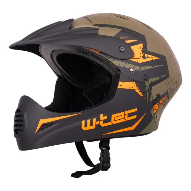 W-TEC Campanero Mattgrüner Downhill-Helm