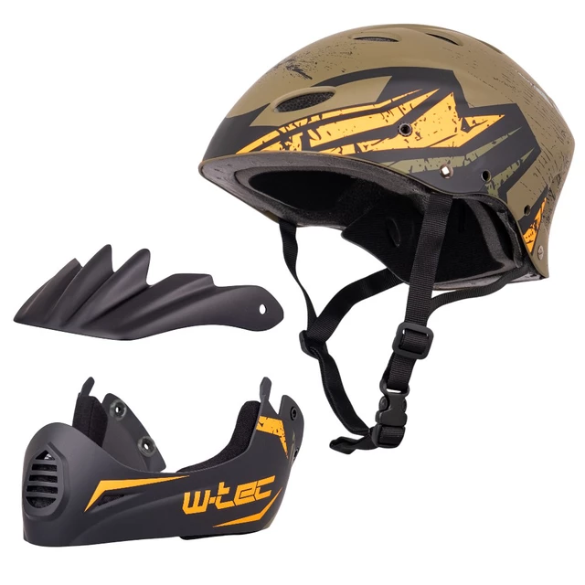 W-TEC Campanero Mattgrüner Downhill-Helm
