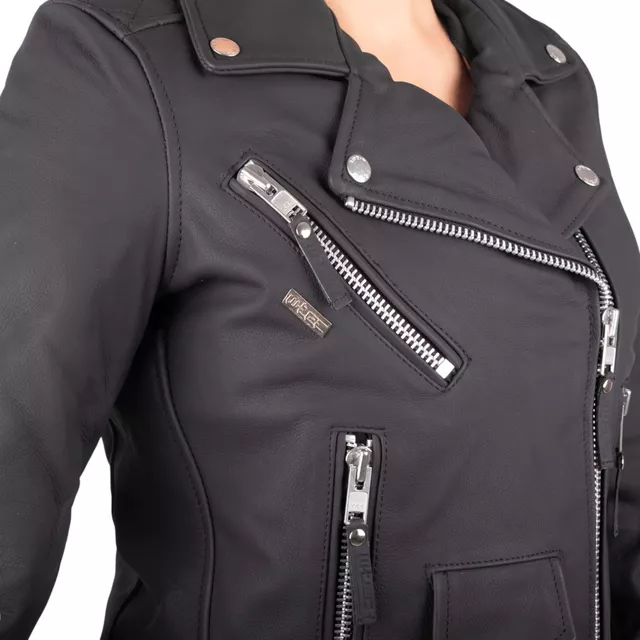 W-TEC Brinea Damen Motorrad Lederjacke
