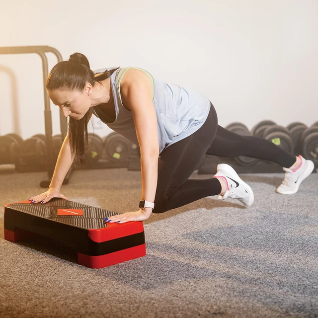 inSPORTline AS150 Aerobic Step - černo-červená