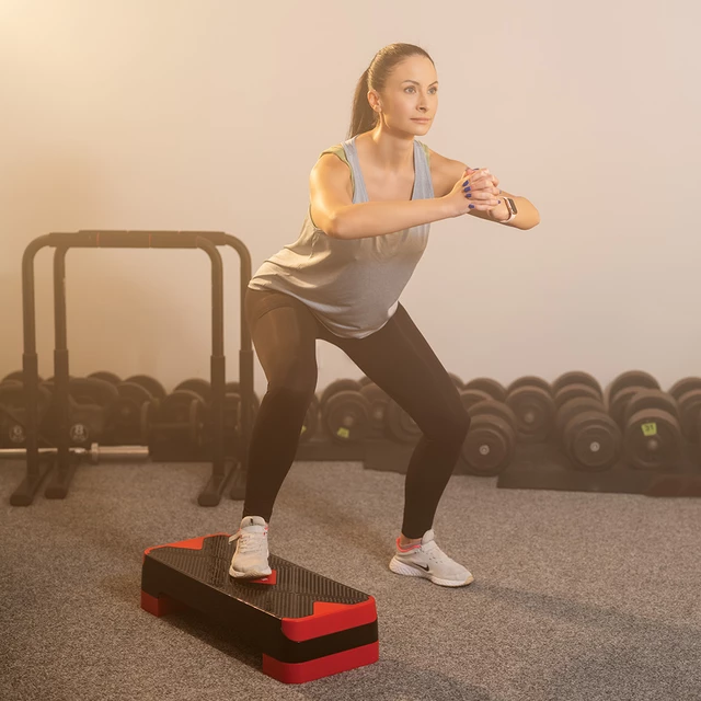 inSPORTline AS150 Aerobic Step - černo-červená