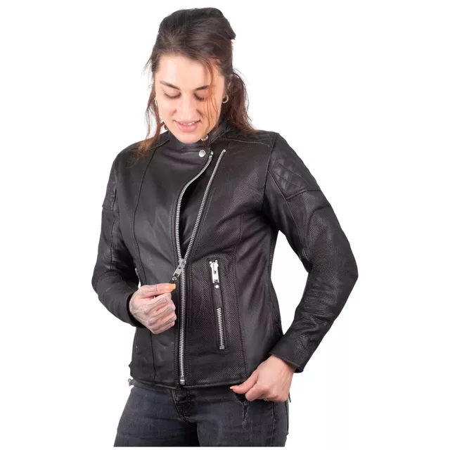W-TEC Mantura Damen Lederjacke
