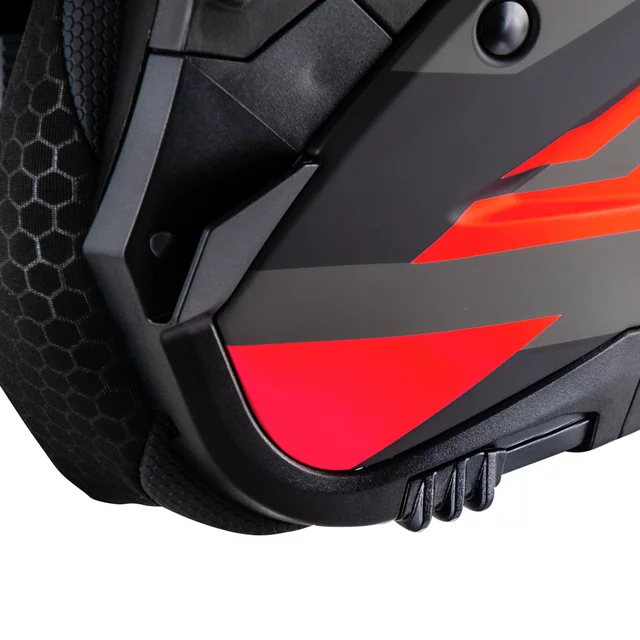 W-TEC Voltik Graphic Motorradhelm - Rot