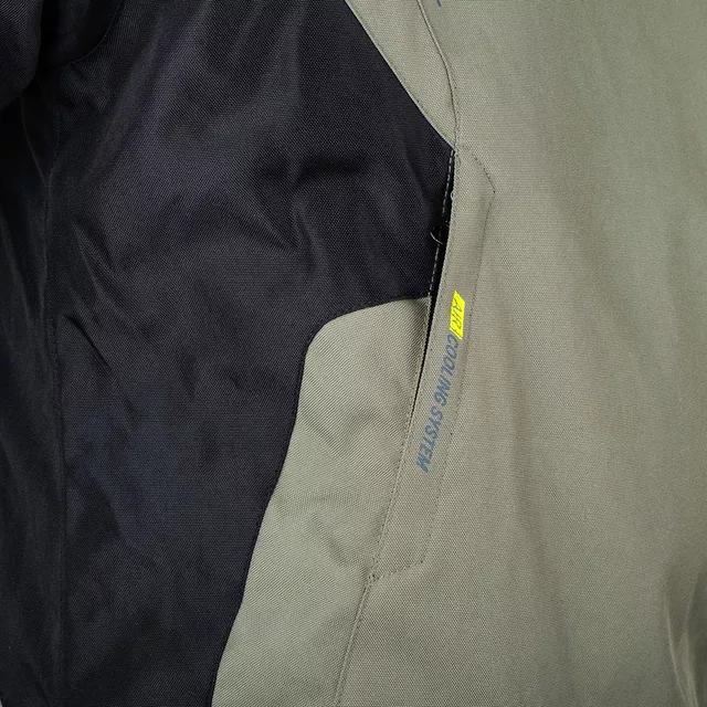 W-TEC Karmal Touring Motorradjacke - černo-olivově zelená