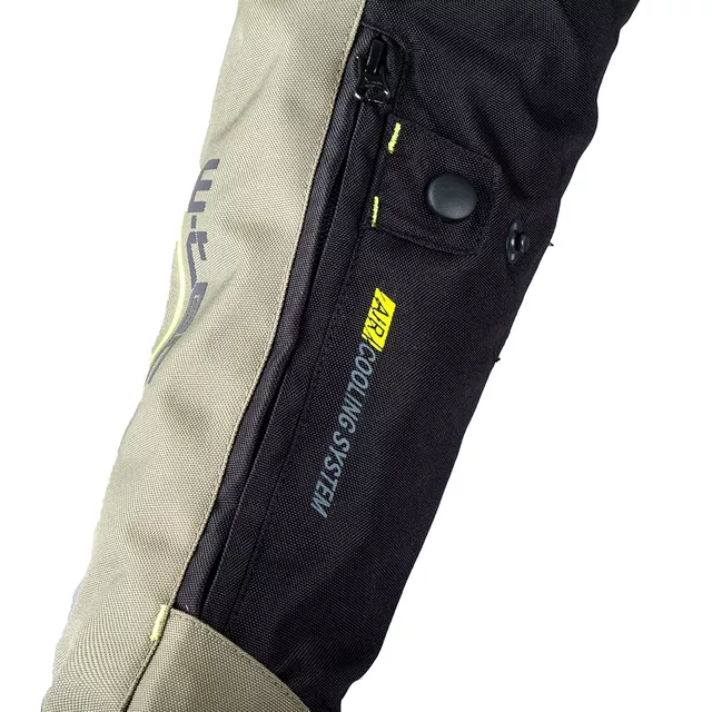 W-TEC Karmal Touring Motorradjacke - černo-olivově zelená