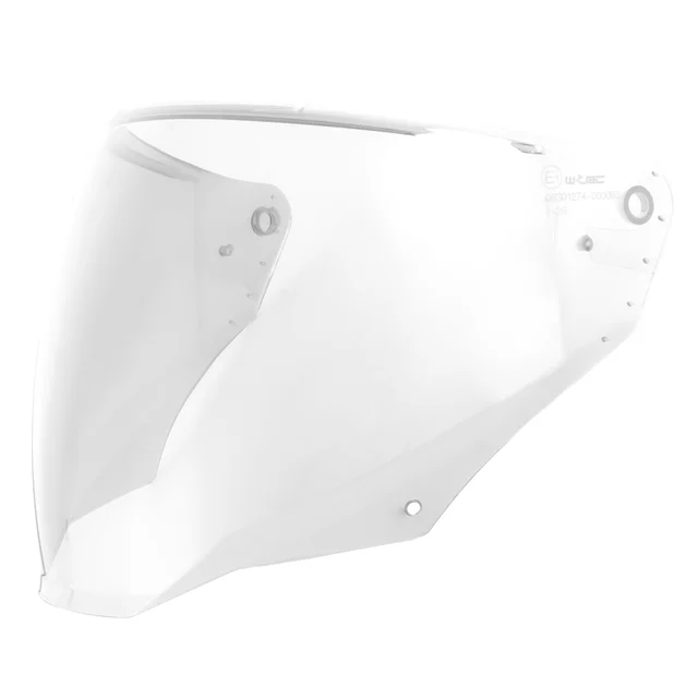 Ersatzvisier für den W-TEC Voltik-Helm - dunkel - Reinklar
