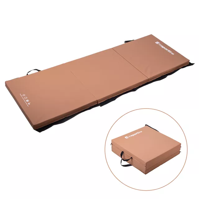 inSPORTline Trifold 180x60x5 cm faltbare Gymnastikmatte - braun