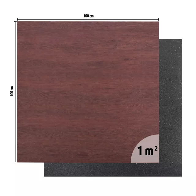 inSPORTline Luxteko Flache Gewichtsmatte 100x100x1,5 cm - mramor