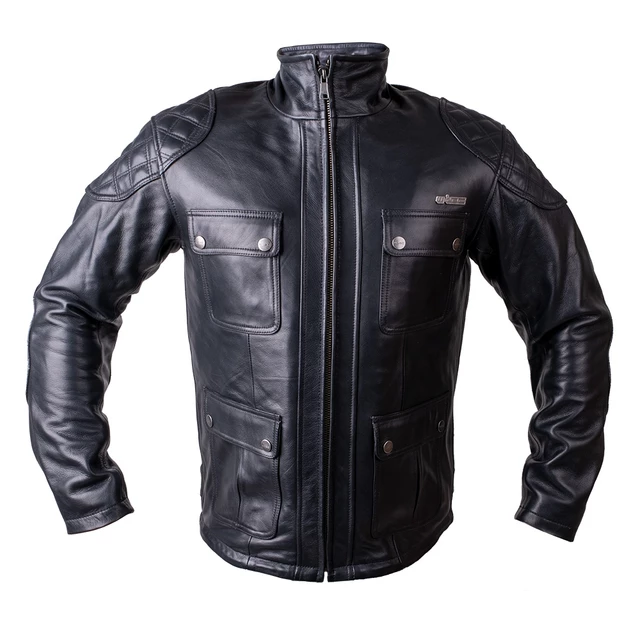 W-TEC Valebravo Leder Motorradjacke - schwarz