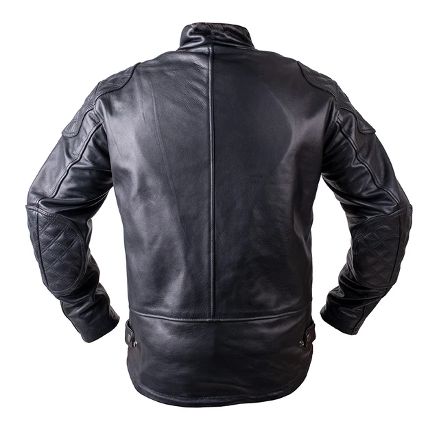 W-TEC Valebravo Leder Motorradjacke - schwarz